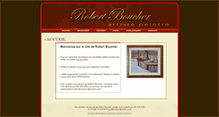 Desktop Screenshot of galeriedartrobertboucher.com